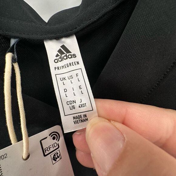 NWT Adidas Trump National Primegreen Performance Golf Polo Shirt Black Large Wom - Picture 6 of 14